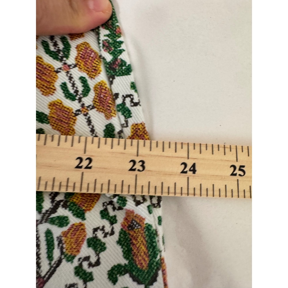 Wrangler High Rise Fierce Flare Jeans Boho Festival Multicolored cow girl sz 31 - Picture 8 of 12